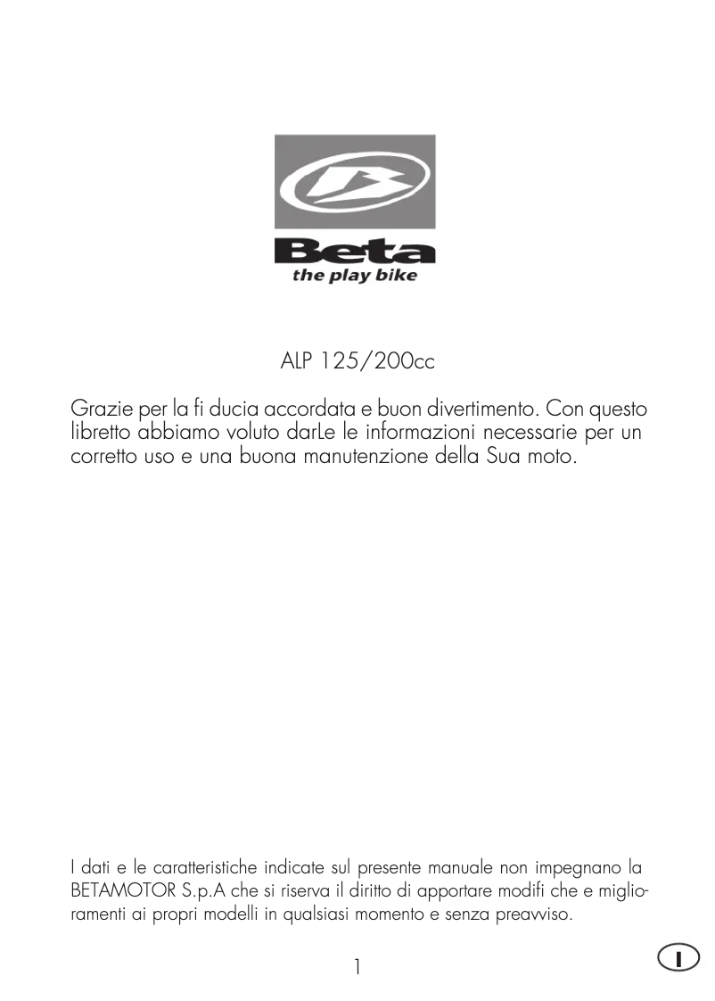 Imagen de la primera página del manual del dispositivo ALP 200 (2009)