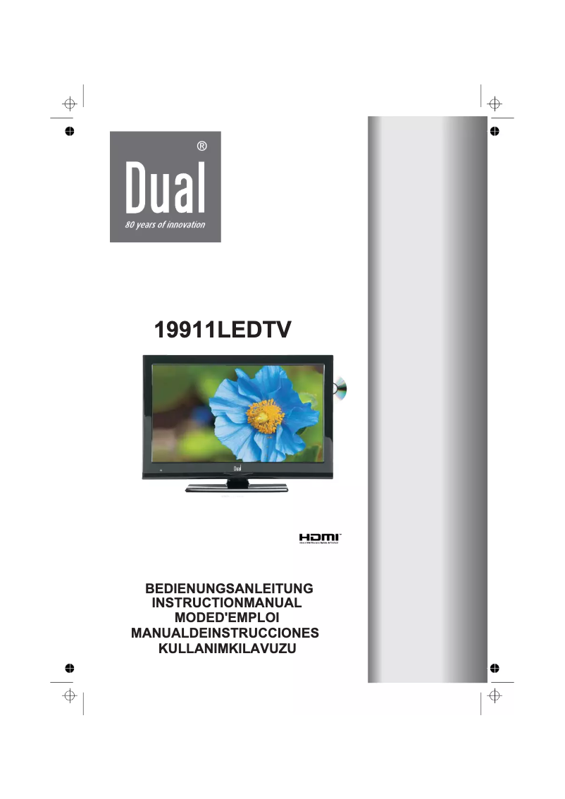 Page 1 de la notice Manuel utilisateur Dual 19911 LED