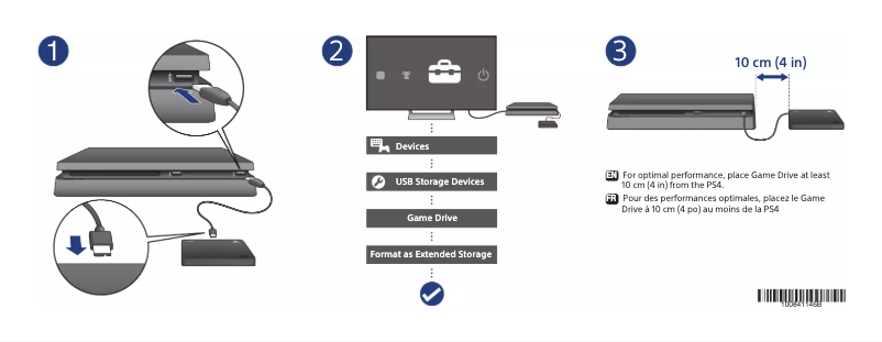 Page 1 de la notice Manuel utilisateur Seagate Game Drive PS