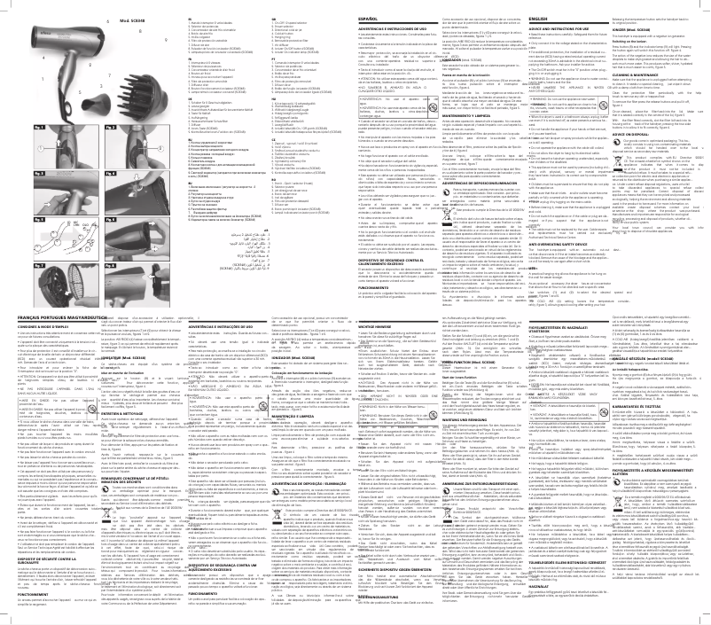 Page n°1 - Manuel utilisateur Ufesa SC8344