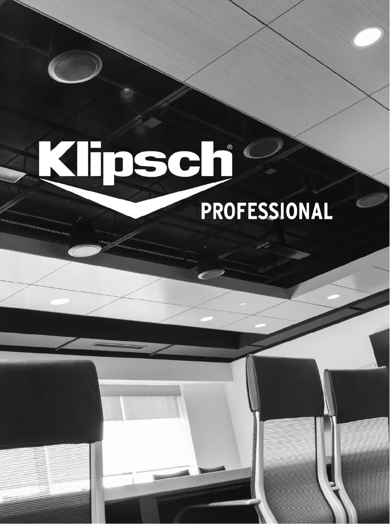 Page 1 de la notice Brochure Klipsch PRO-650T-LS