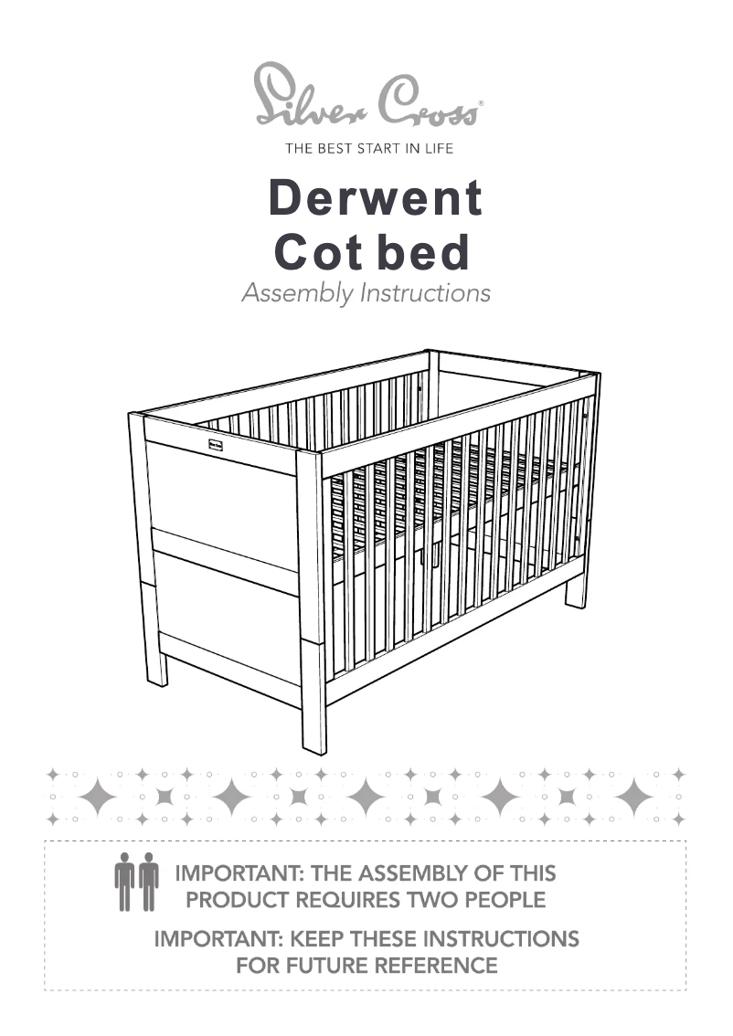 Page 1 of the manual User Manual Silver Cross Derwent Cot Bed