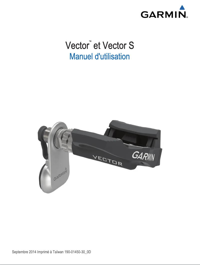 Image de la première page du manuel de l'appareil Vector