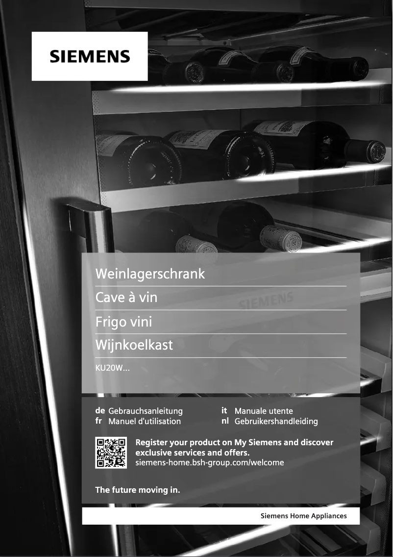 Page 1 de la notice Manuel utilisateur Siemens KU20WVHF0G