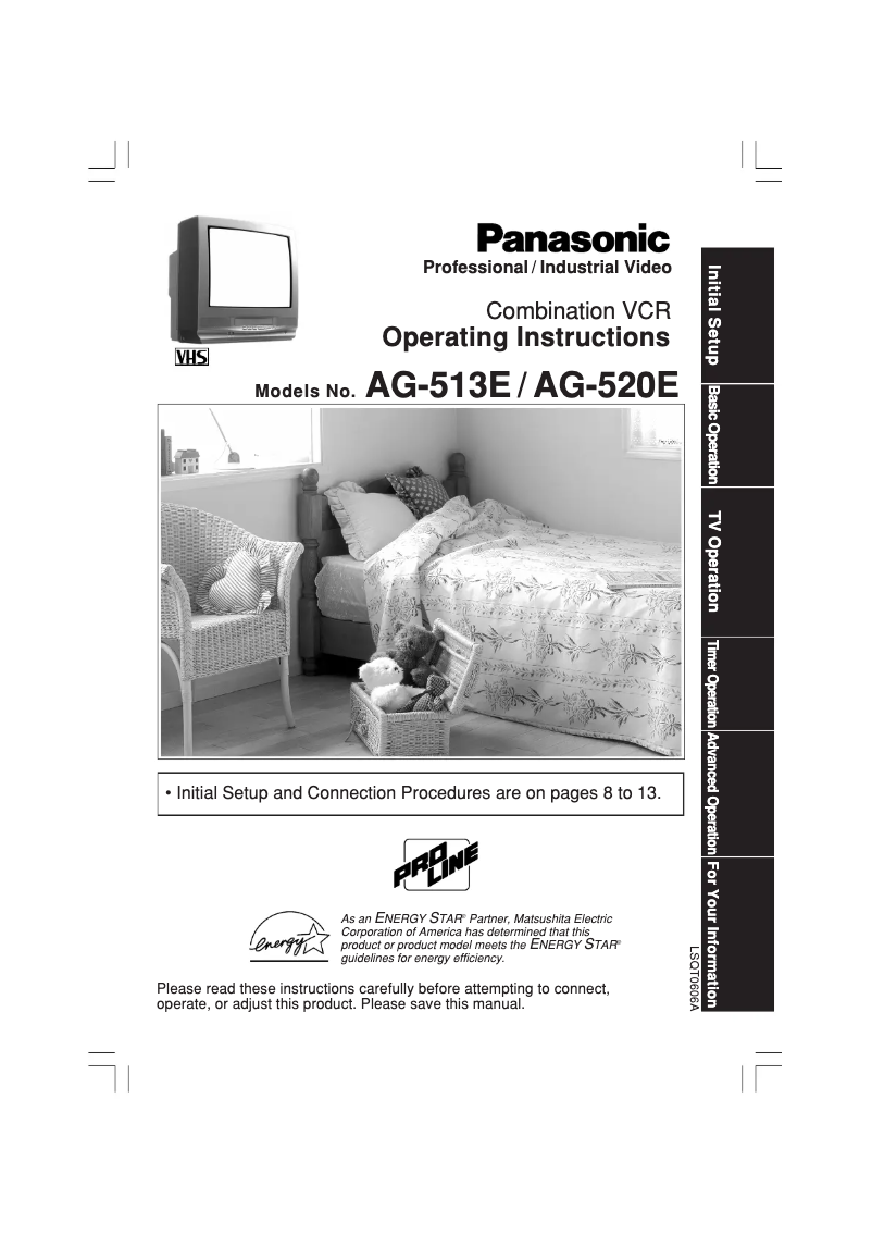 Page 1 de la notice Manuel utilisateur Panasonic AG-520E