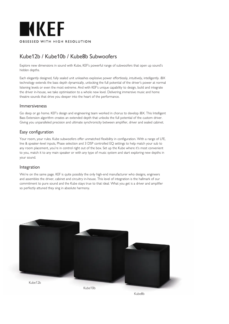 Image de la première page du manuel de l'appareil Kube 12b