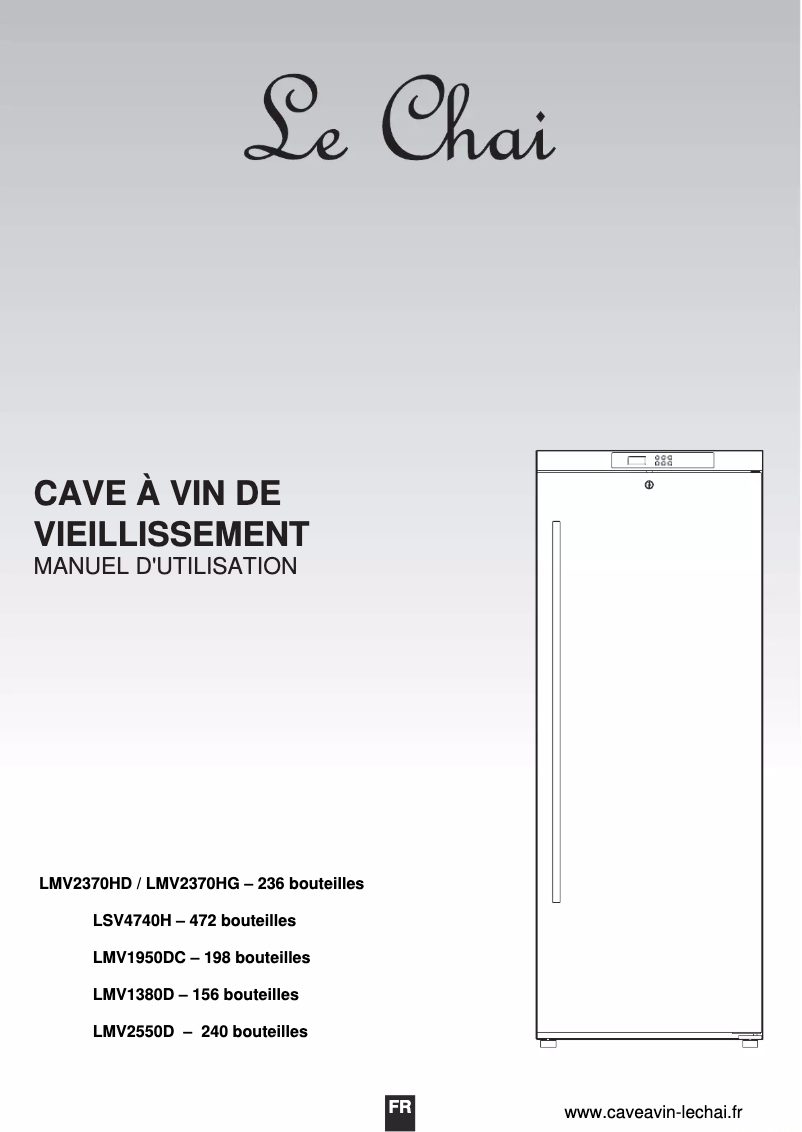 Page 1 de la notice Manuel utilisateur Le Chai LMV1380D