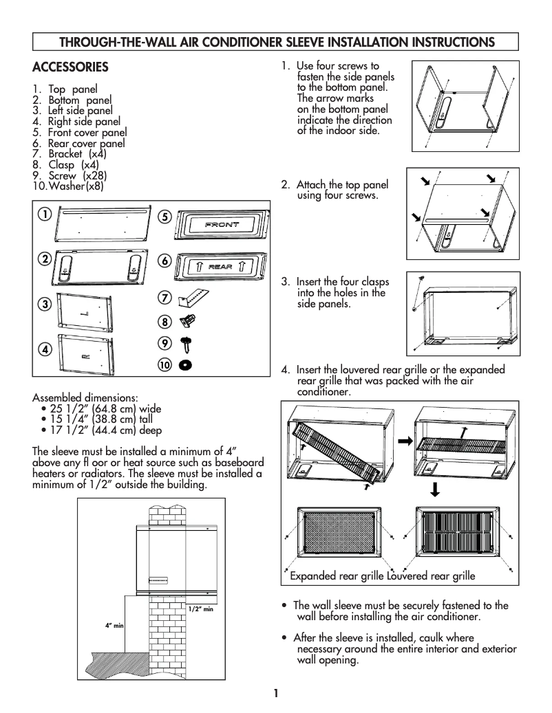 Page 1 de la notice Manuel utilisateur Danby DSL120BA