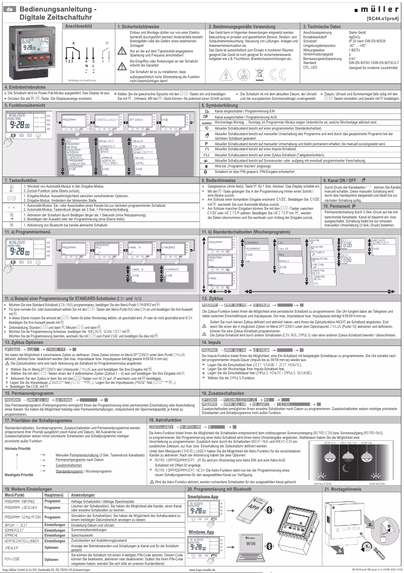 Page 1 de la notice Manuel utilisateur Müller SC 44.11 pro4