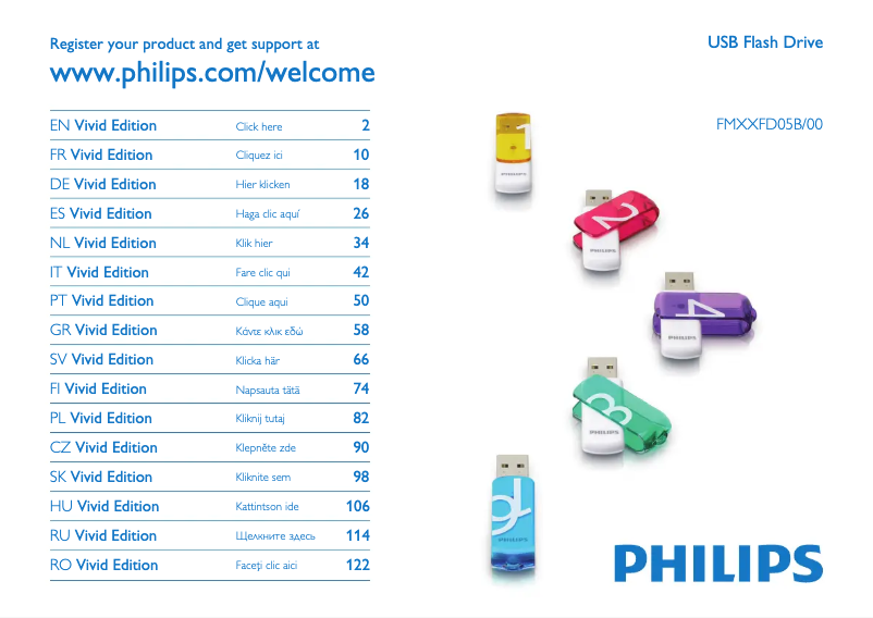 Page n°1 - Manuel utilisateur Philips FM16FD05B