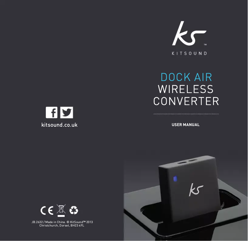 Image de la première page du manuel de l'appareil Dock Air