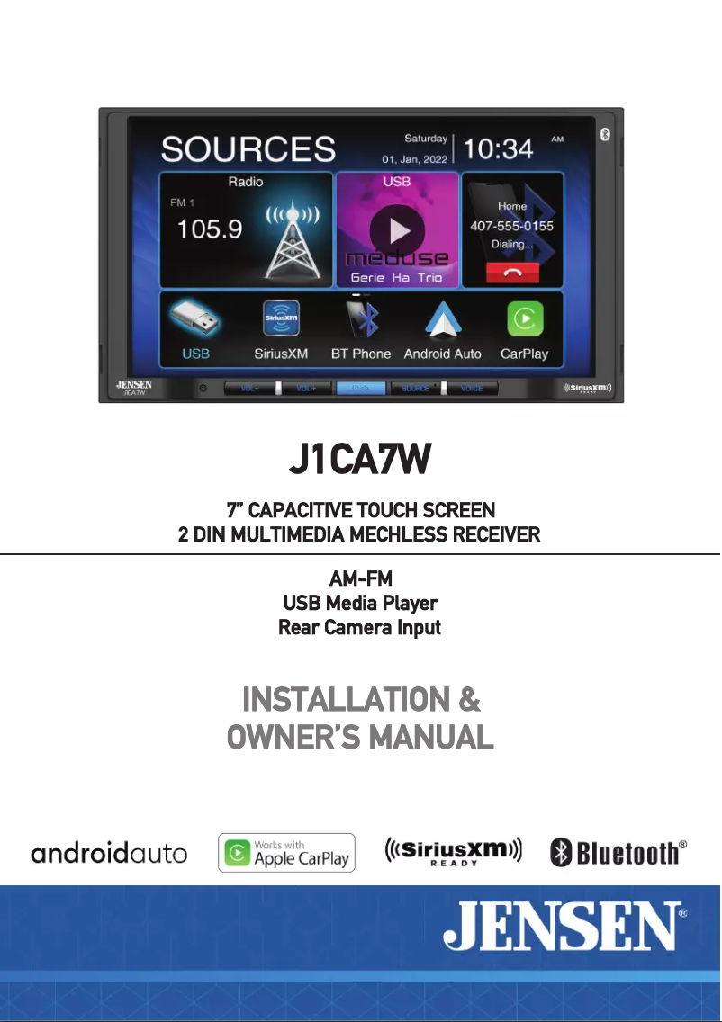 Image de la première page du manuel de l'appareil J1CA10FL