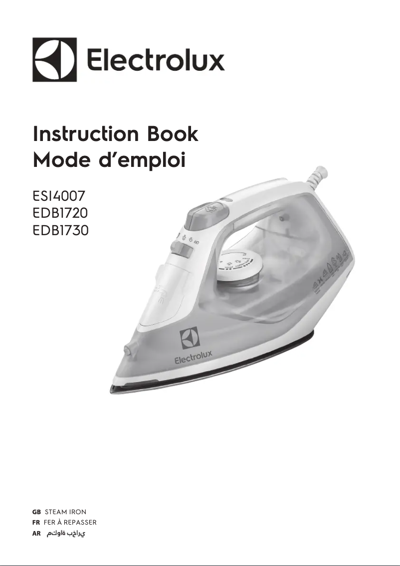 Page 1 de la notice Manuel utilisateur Electrolux EasyLine ESI4007