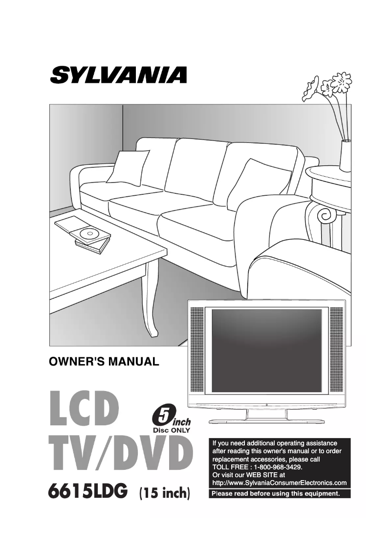 Page n°1 - Manuel utilisateur Sylvania 6615LDG