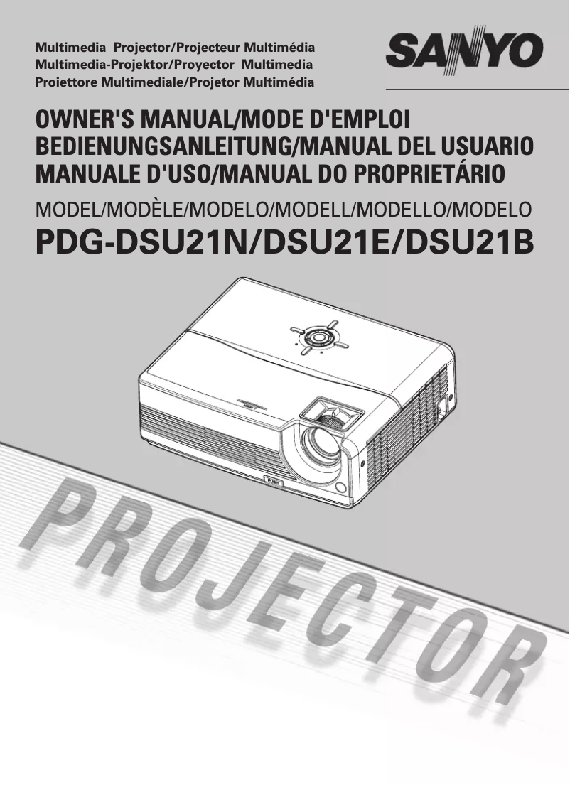 Image de la première page du manuel de l'appareil PDG-DSU21N