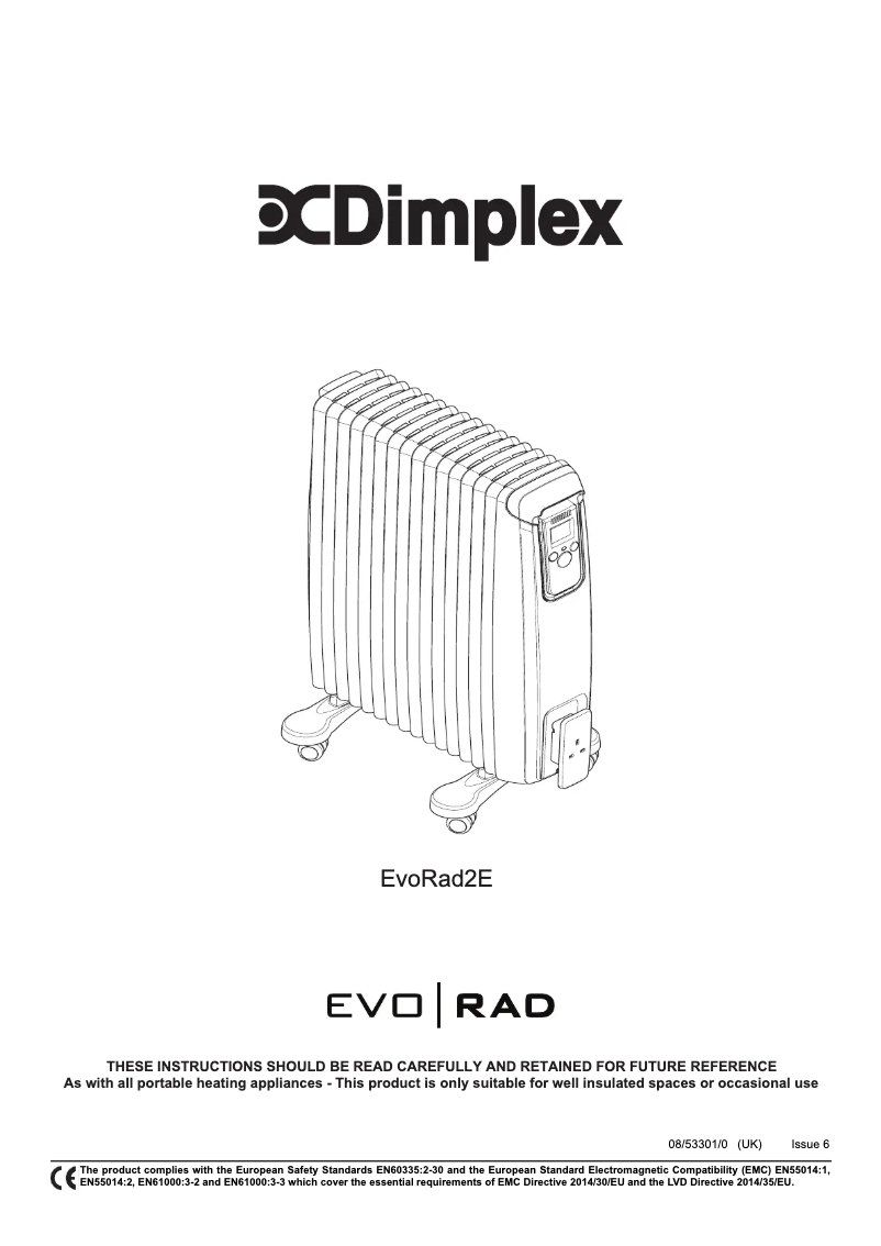 Image de la première page du manuel de l'appareil EVORAD2E