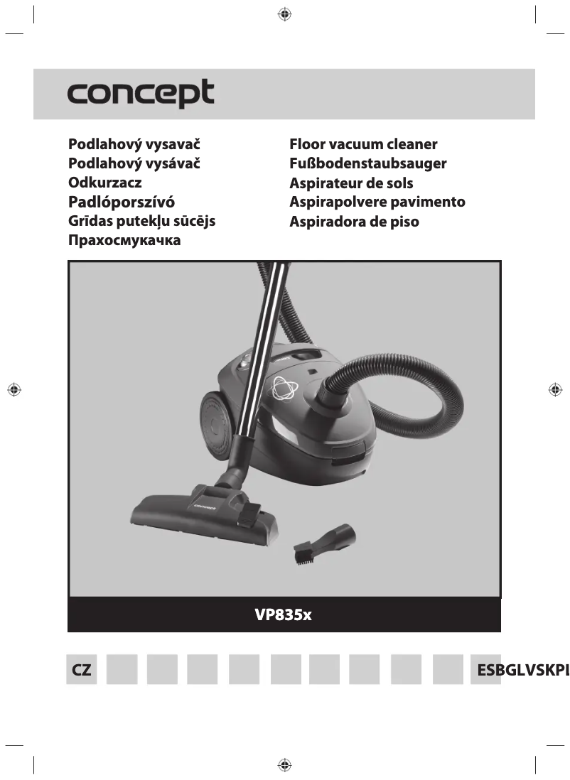 Image de la première page du manuel de l'appareil VP8351