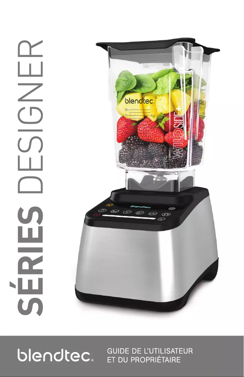 Page n°1 - Manuel utilisateur Blendtec Designer 675