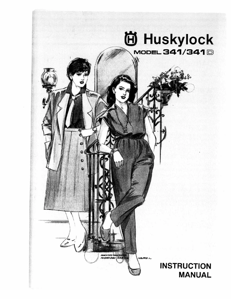 Page n°1 - Manuel utilisateur Husqvarna Huskylock 341D