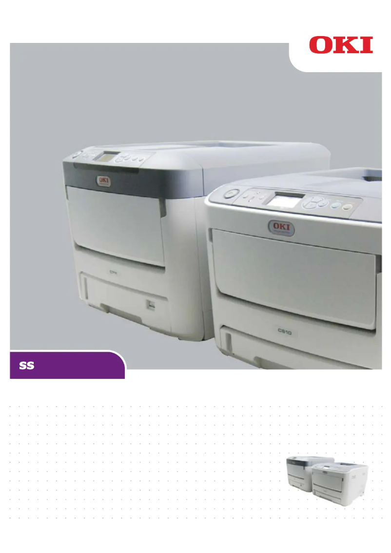 Page 1 de la notice Manuel utilisateur OKI C712dn