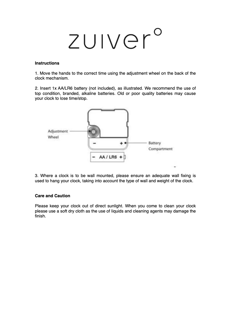 Image de la première page du manuel de l'appareil Cute