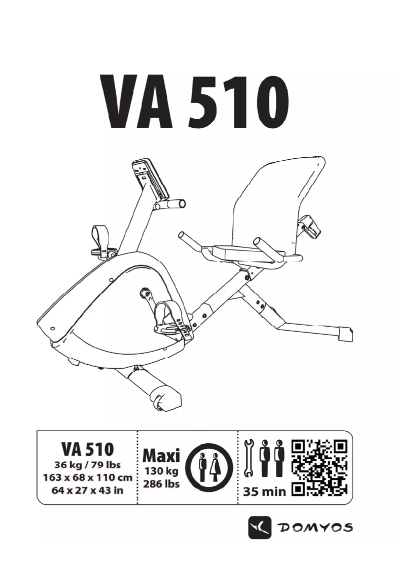 Page n°1 - Manuel utilisateur Domyos VA 510
