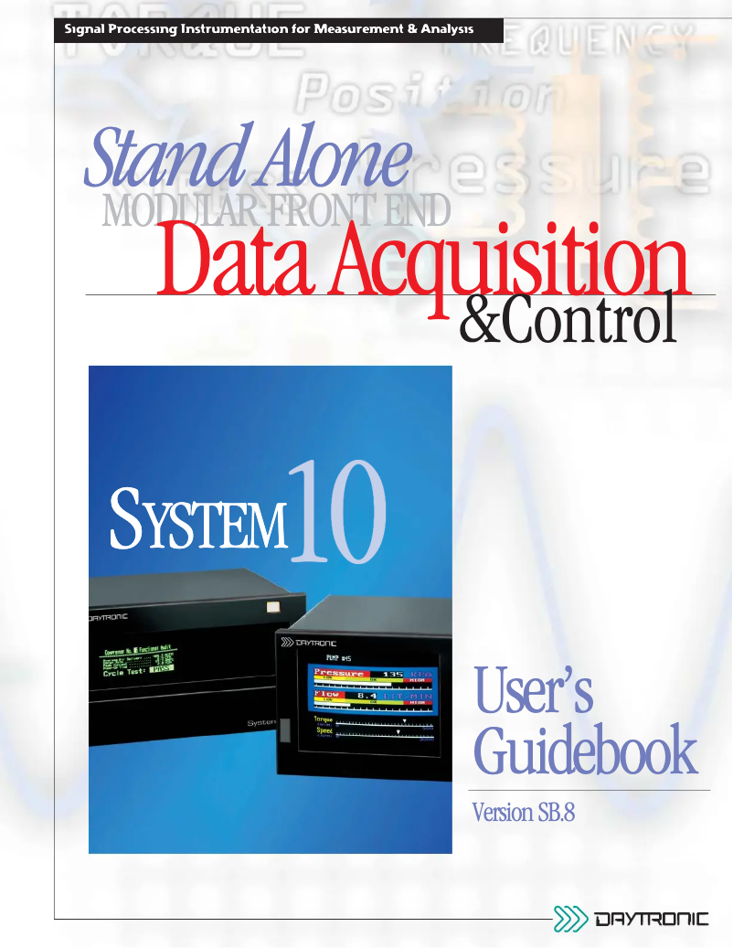 Page 1 de la notice Manuel utilisateur Daytronic 10P25A