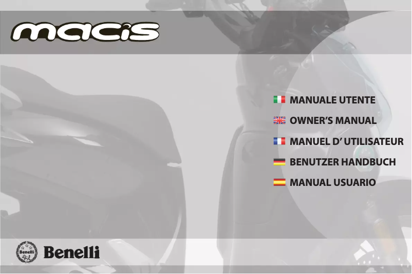 Image de la première page du manuel de l'appareil Macis