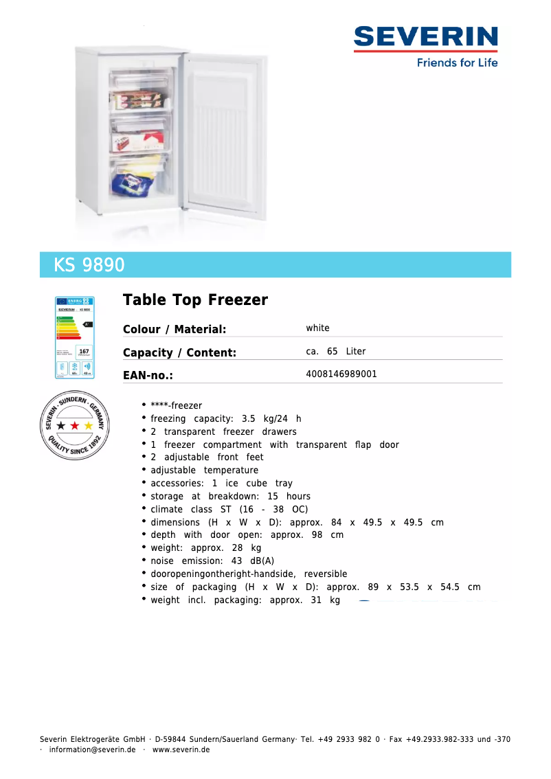 Image de la première page du manuel de l'appareil KS 9890