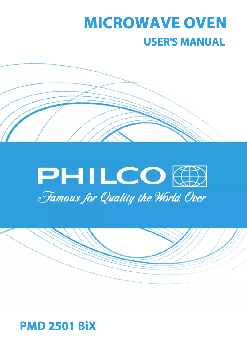 Page 1 de la notice Manuel utilisateur Philco PMD 2501 BIX