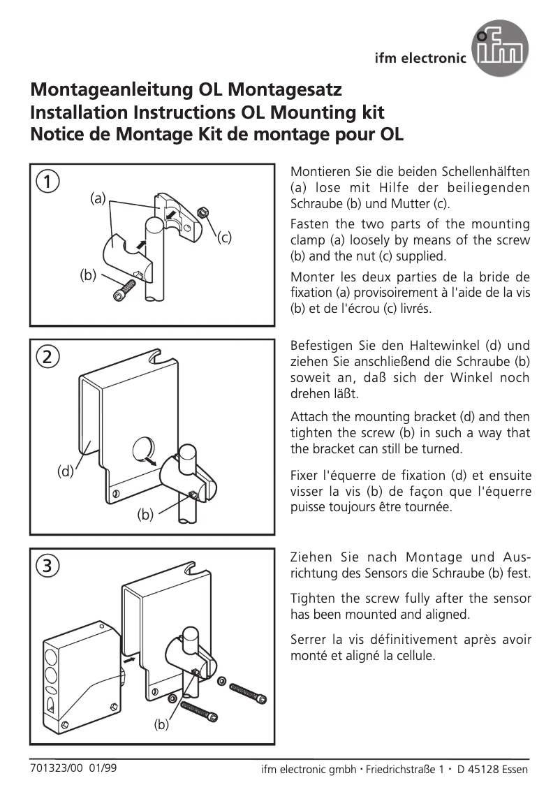 Page 1 de la notice Manuel utilisateur IFM E20839