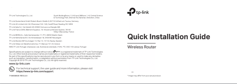 Page n°1 - Manuel utilisateur TP-Link Archer AX1500