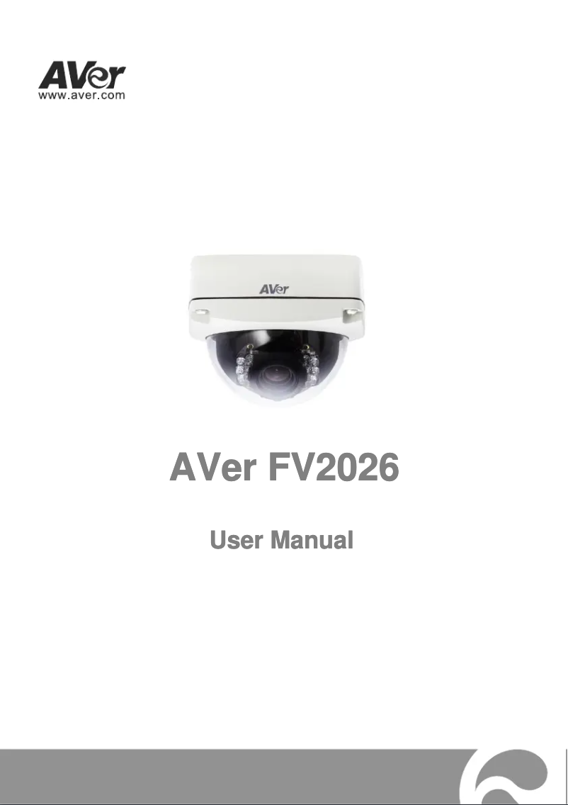 Page 1 de la notice Manuel utilisateur AVer FV2026