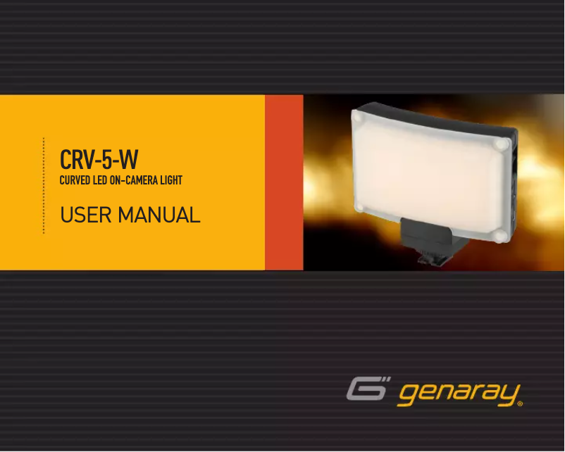 Image de la première page du manuel de l'appareil CRV-5-W