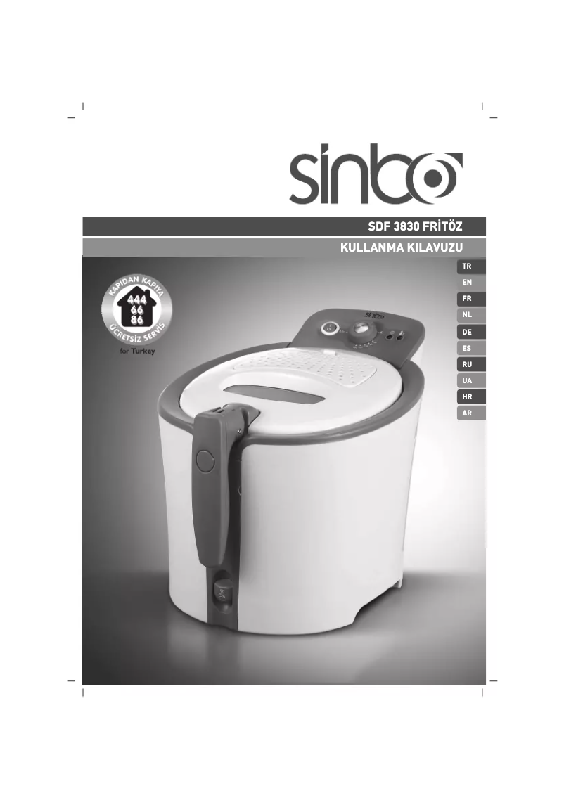 Image de la première page du manuel de l'appareil SDF 3830