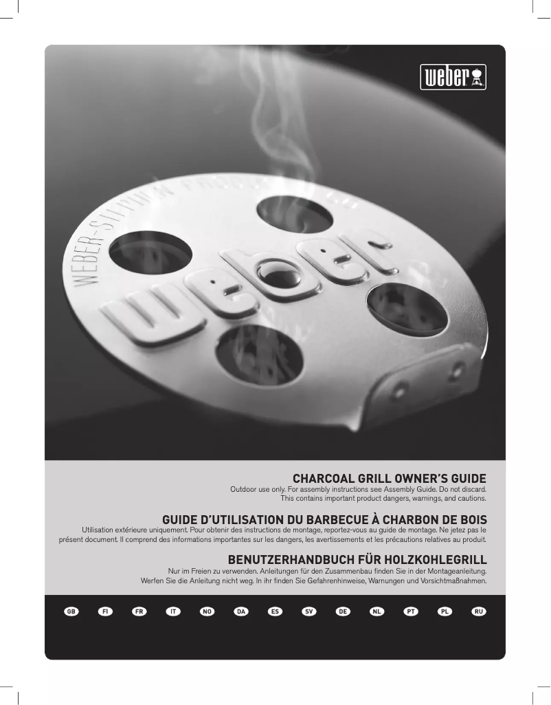 Page n°1 - Manuel utilisateur Weber Deluxe GBS 57 cm