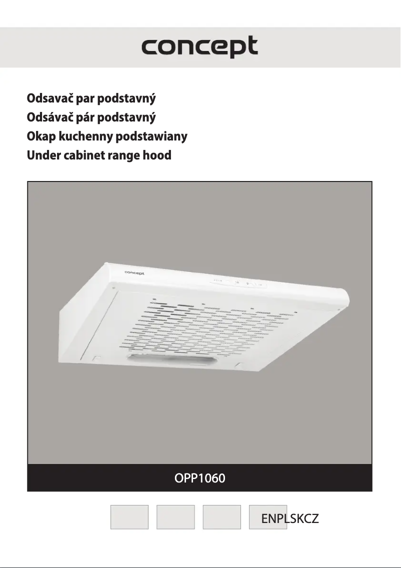 Image de la première page du manuel de l'appareil OPP1060