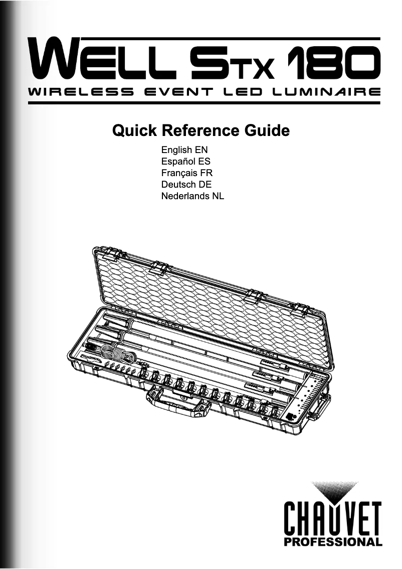 Page n°1 - Manuel utilisateur Chauvet Well STX180