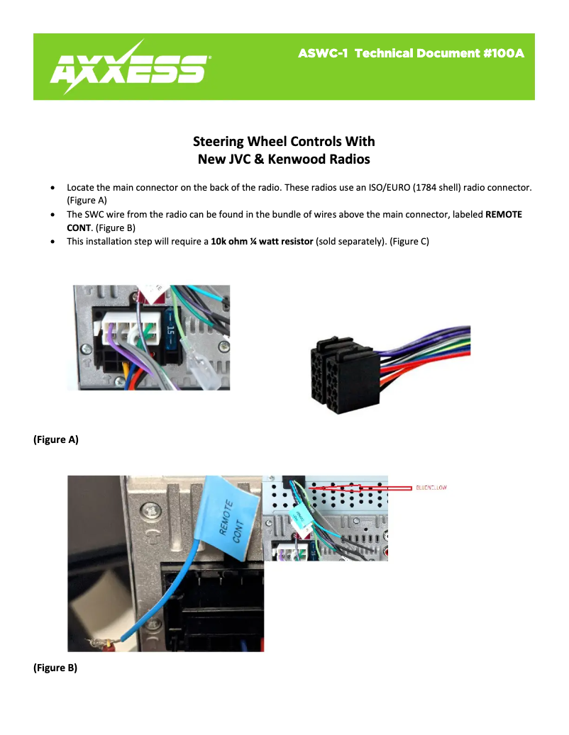 Page 1 de la notice Fiche technique AXESS AXSWC-TL