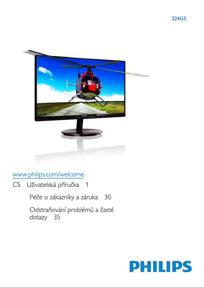 Page 1 de la notice Manuel utilisateur Philips 224G5DSD
