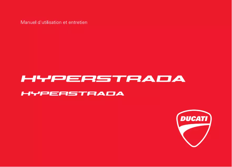 Image de la première page du manuel de l'appareil Hyperstrada (2014)