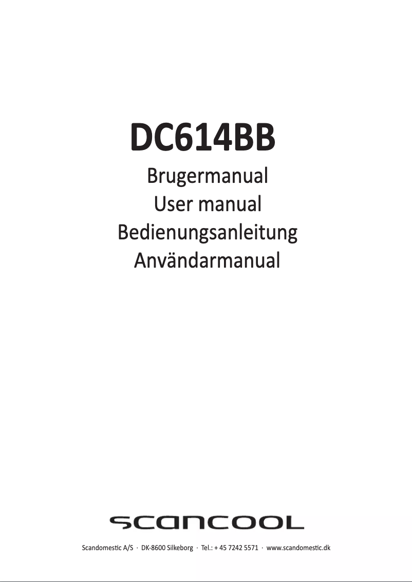 Image de la première page du manuel de l'appareil DC614BB