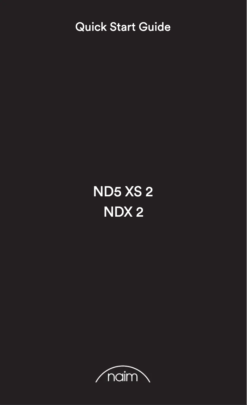 Page n°1 - Manuel utilisateur Naim NDX 2