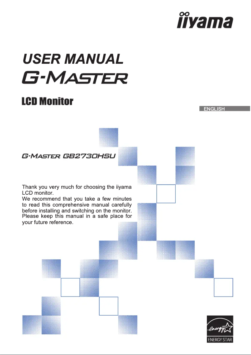 Page 1 de la notice Manuel utilisateur Iiyama G-Master GB2730HSU