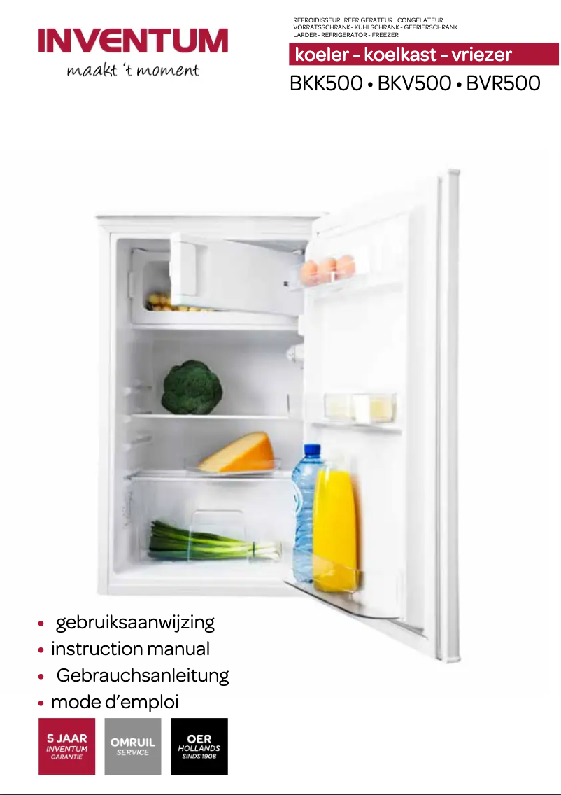 Image de la première page du manuel de l'appareil BKV500