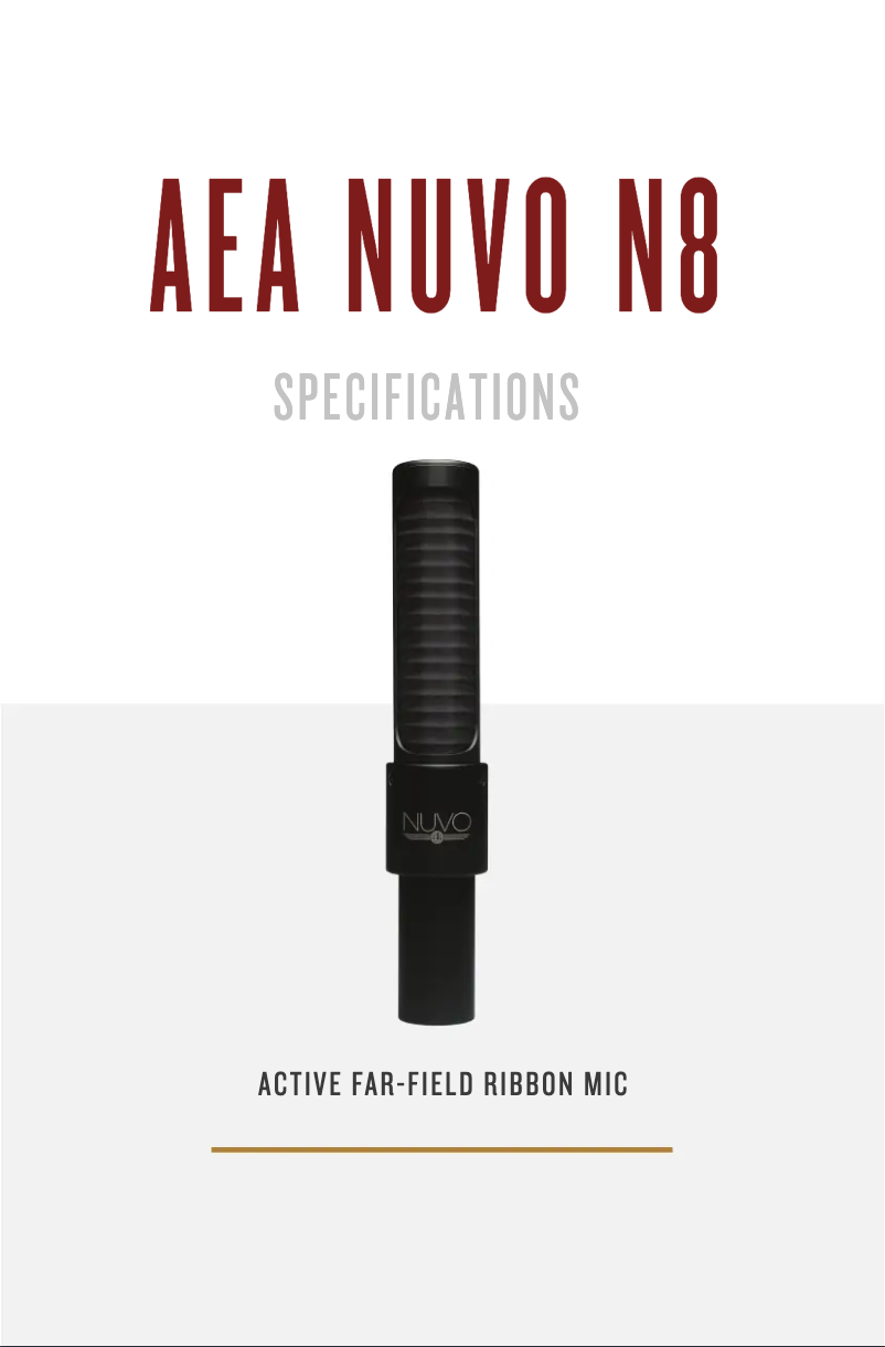 Image de la première page du manuel de l'appareil N8