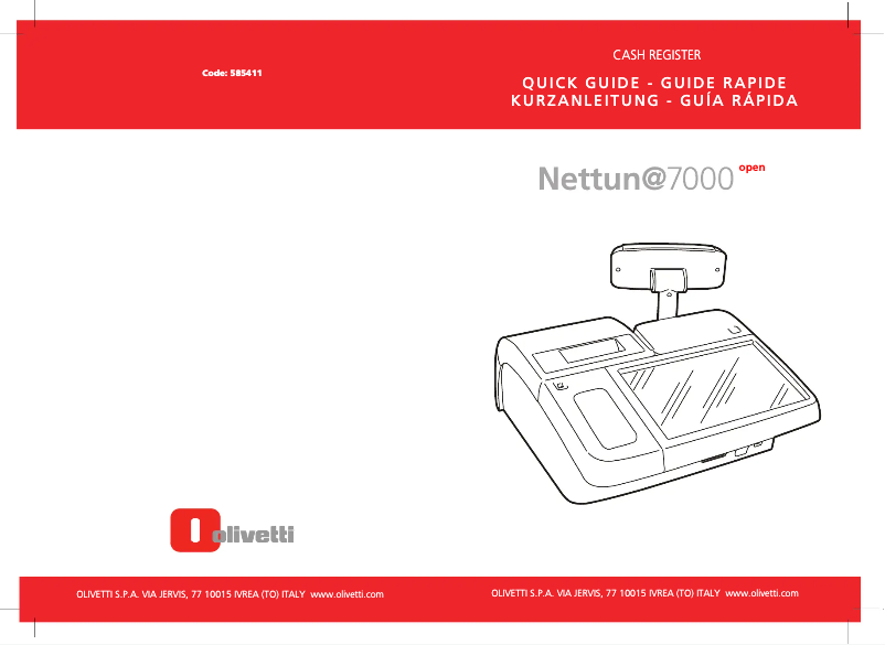 Page 1 de la notice Manuel utilisateur Olivetti Nettun@ 7000open