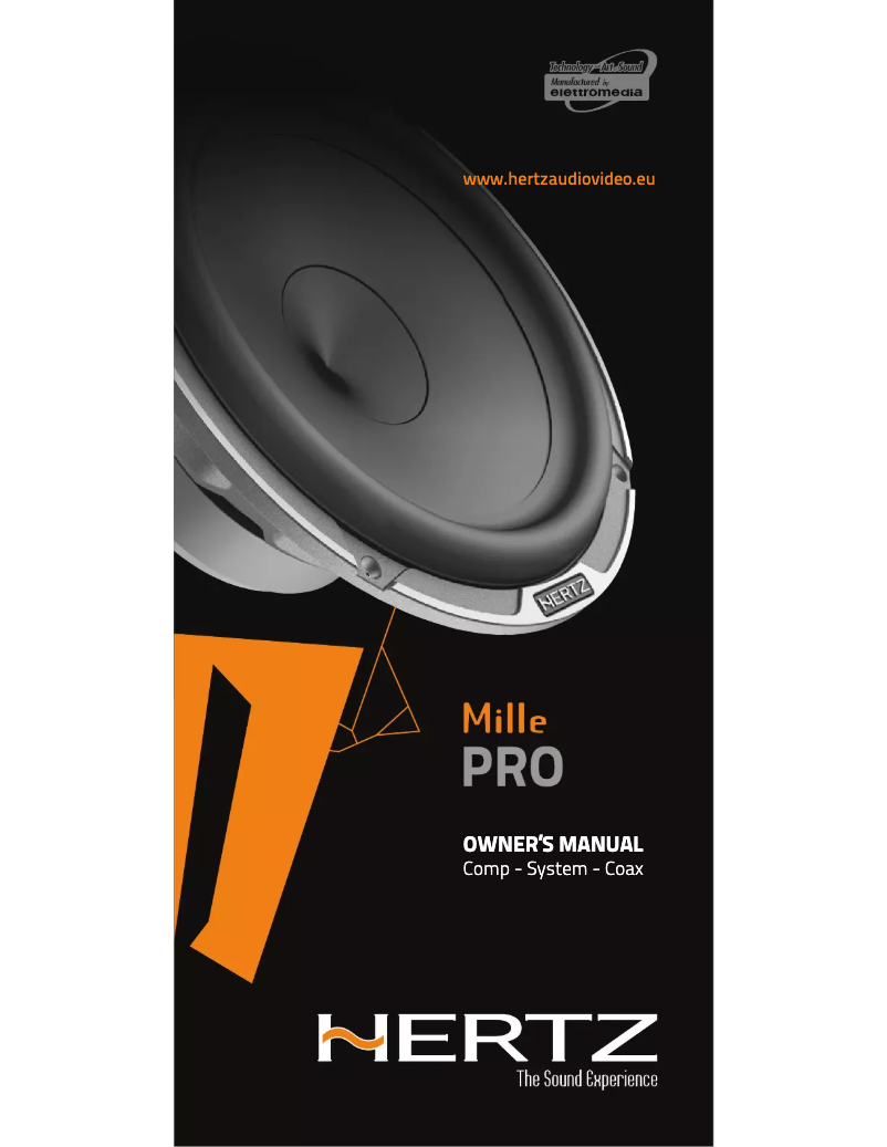 Página 1 del manual Manual de instrucciones Hertz Mille Pro MP 25.3