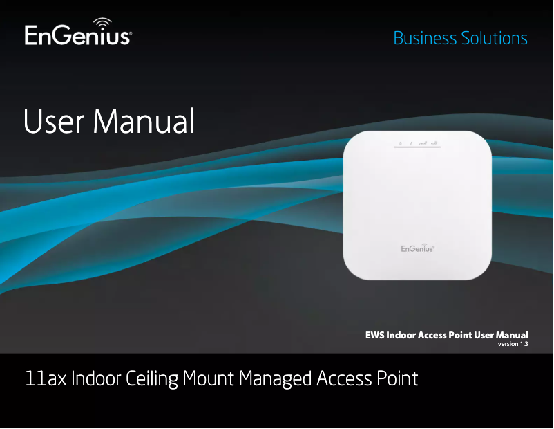 Image de la première page du manuel de l'appareil EWS377AP