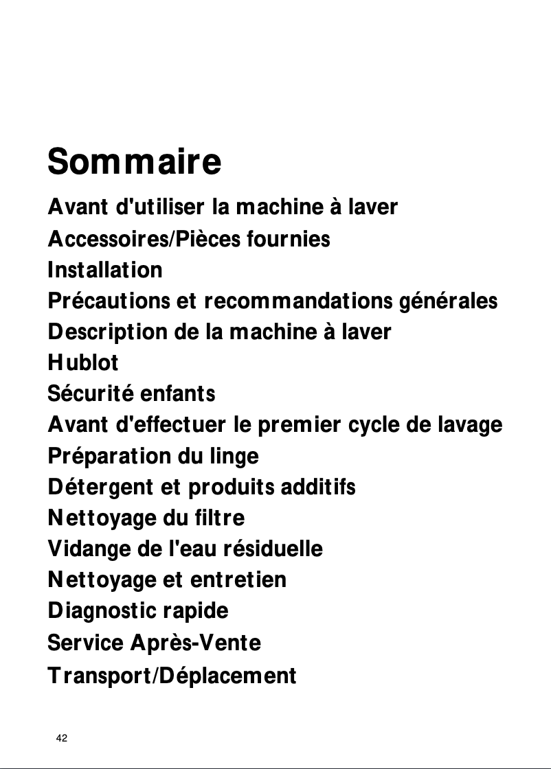 Image de la première page du manuel de l'appareil WAA 1602